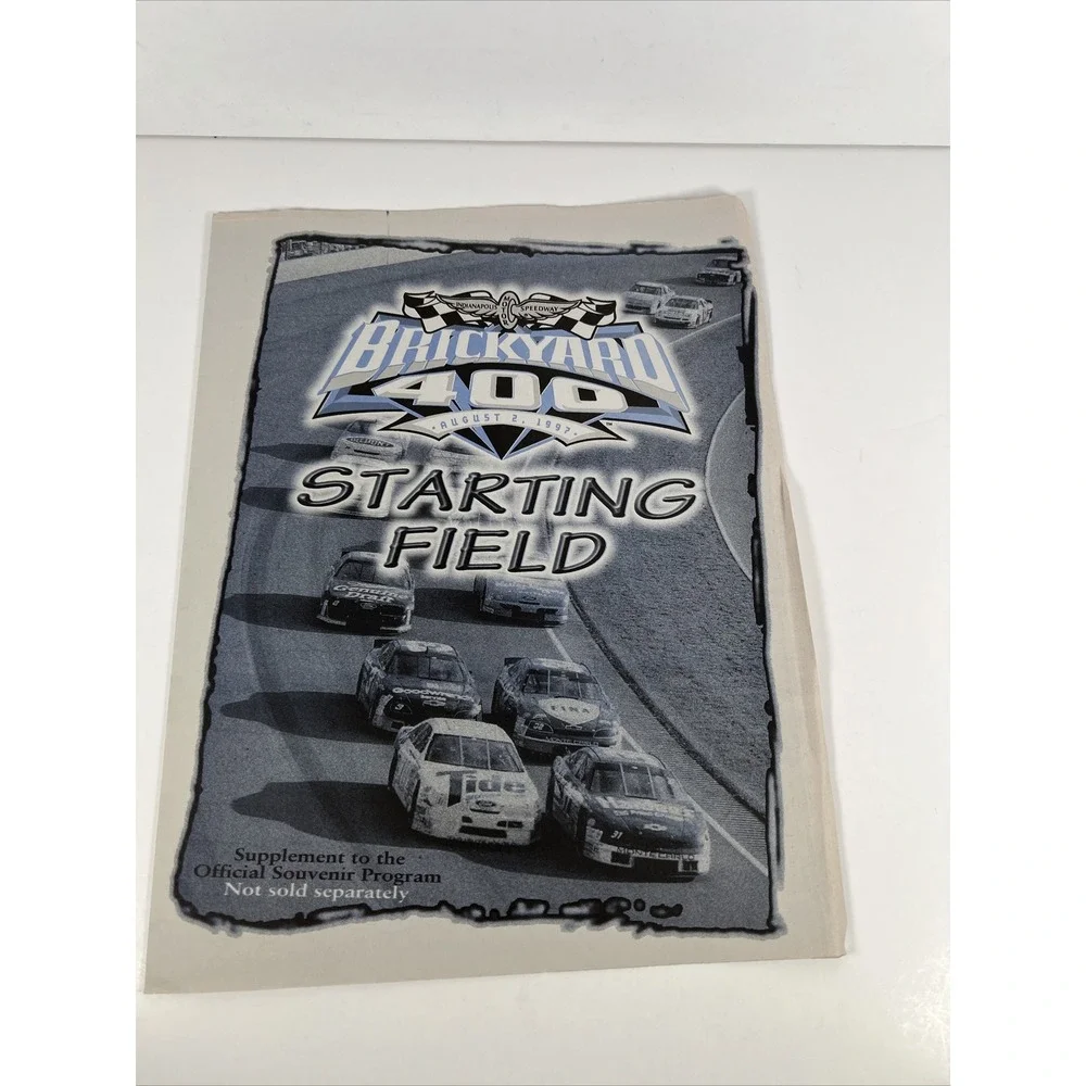 1997‎ NASCAR Brickyard 400 Official Program Dale Jarrett  Rusty Wallace Racing